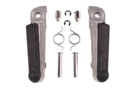 BIKETEC PARTS ZESTAW PODNÓŻKÓW (PODNÓŻKI) KIEROWCY KOMPLETNY Z MOCOWANIAMI HONDA CBR 250 '86-94, NSR 250 '85-96, VFR 400 '87-92,