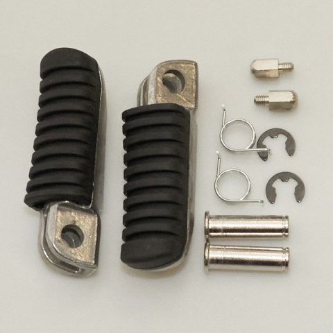 BIKETEC PARTS ZESTAW PODNÓŻKÓW (PODNÓŻKI) KIEROWCY KOMPLETNY Z MOCOWANIAMI KAWASAKI ZRX 400 '93-07, ZRX 1100/1200 '97-11, Z 750/