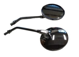 GZ LUSTERKO UNIWERSALNE OKRĄGŁE LEWE I PRAWE (KOMPLET) GWINT M10 CHROMOWANE