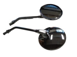 GZ LUSTERKO UNIWERSALNE OKRĄGŁE LEWE I PRAWE (KOMPLET) GWINT YAMAHA M10 CHROMOWANE