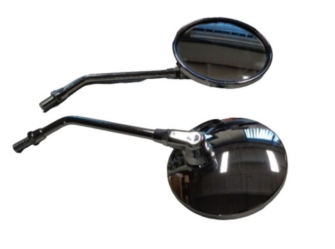 GZ LUSTERKO UNIWERSALNE OKRĄGŁE LEWE I PRAWE (KOMPLET) GWINT YAMAHA M10 CHROMOWANE