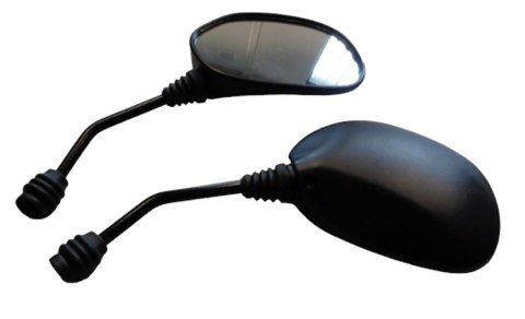 GZ LUSTERKO UNIWERSALNE OWALNE LEWE I PRAWE (KOMPLET) GWINT HONDA M8 KOLOR CZARNY