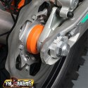 FM-PARTS OSŁONY ŁOŻYSKA KOŁA TYLNEGO (KOMPLET) KTM / HUSQVARNA '03-'23 KOLOR POMARAŃCZOWY