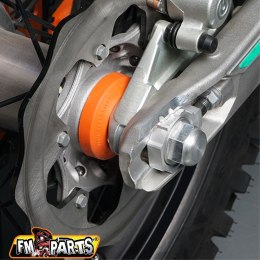 FM-PARTS OSŁONY ŁOŻYSKA KOŁA TYLNEGO (KOMPLET) KTM / HUSQVARNA '03-'23 KOLOR POMARAŃCZOWY
