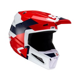 LEATT KASK MOTO 2.5 V23 HELMET ROYAL KOLOR GRANATOWY/CZERWONY/BIAŁY ROZMIAR L (59-60 cm)