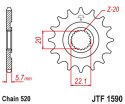 JT ZĘBATKA PRZEDNIA 2103 13 YAMAHA YZF 250 '01-'17, WR 250F '01-'17 (210313JT) (ŁAŃC. 520)
