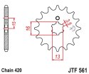 JT ZĘBATKA PRZEDNIA 415 16 YAMAHA RD 80 MX '81-82' (41516JT) (ŁAŃC. 420)