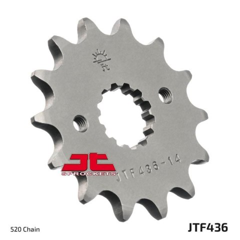 JT ZĘBATKA PRZEDNIA 438 15 SUZUKI GSX 400 F '81-'86, RG 250 GAMMA '83-'88 (43815JT) (ŁAŃC. 520) - MOŻE ZASTĄPIĆ JTF565.15 NA ZAM