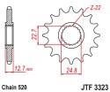 JT ZĘBATKA PRZEDNIA POLARIS 250/300/350/400/425 '89-99' (ŁAŃC. 520)