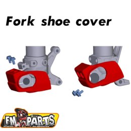 FM-PARTS OSŁONA DOLNEJ CZĘŚCI AMORTYZATORA PRZÓD (Z ZESTAWEM MONTAŻOWYM) BETA RR/X-TRAINER KOLOR CZERWONY