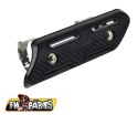 FM-PARTS UNIWERSALNA OSŁONA KOLEKTORA WYDECHOWEGO 4T CZARNA