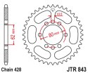 JT ZĘBATKA TYLNA 843 48 YAMAHA DT 80LC '83-84, DT 125 LC (-1), SR 125 '80-'94 (-1) (84348JT) (ŁAŃC. 428)