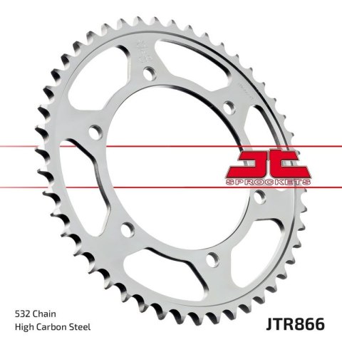 JT ZĘBATKA TYLNA 863 43 YAMAHA FZR 750R '89, YZF 750R '93-97 (STD.43) XJR 1200 '95-98, (STD.+5) (86343JT) (ŁAŃC.532)