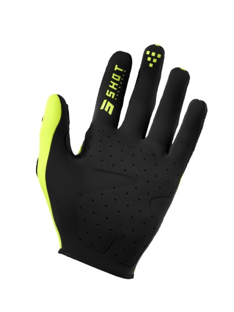 SHOT RACING WYPRZEDAŻ RĘKAWICE SOFTSHELL ZIMOWE TRAINER 2.0 NEON YELLOW KOLOR ZÓŁTY NEON/CZARNY ROZMIAR 10