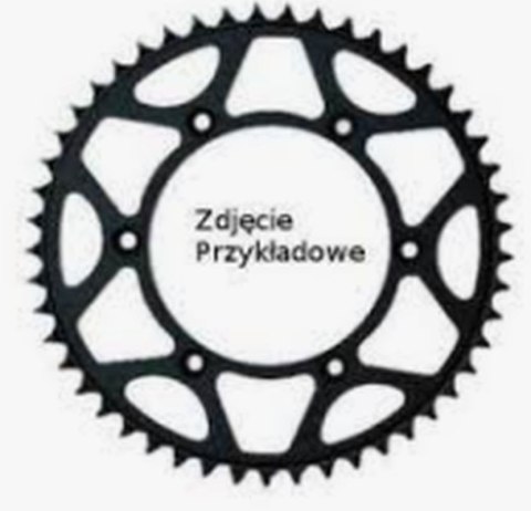 SUNSTAR ZĘBATKA TYLNA ALUMINIOWA (ERGAL) 467 50 KAWASAKI KX 80 '86-00 (ŁAŃC. 420) (46750JT) KOLOR CZARNY