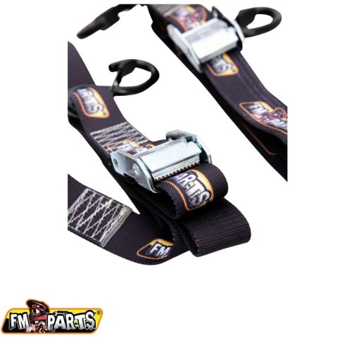 FM-PARTS PASY TRANSPORTOWE DO MOCOWANIA MOTOCYKLA KOLOR CZARNY