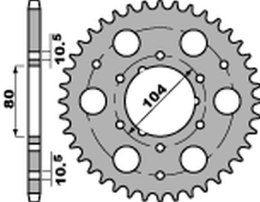 PBR ZĘBATKA TYLNA 4578 36 C45 POLARIS 250 TRAIL BOSS/BLAZER '85-'04 (JTR1478.36) (MOŻNA STOSOWAĆ ZAMIAST 478 36 JTR478.36) (ŁAŃC