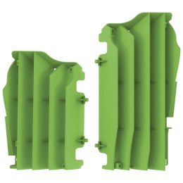 POLISPORT OSŁONY CHŁODNICY (KRATKI- KOMPLET) KAWASAKI KX 250F '21-'22; KX 450F '16-'22 KOLOR ZIELONY