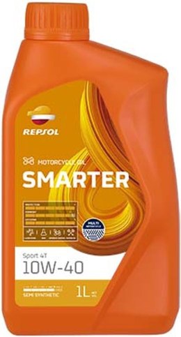 REPSOL OLEJ SILNIKOWY 4T SMARTER SPORT 10W40 1L MA2 PÓŁSYNTETYCZNY (12) - ZASTĘPUJE RP180N51