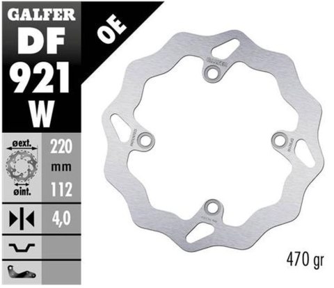 GALFER TARCZA HAMULCOWA TYŁ SHERCO SE/SEF 250/300/450 '14-, (TYLKO Z ZAWIESZENIAMI WP I KAYABA) SE 125 '21-, SE-R 2.5/3.0 ISIDE 