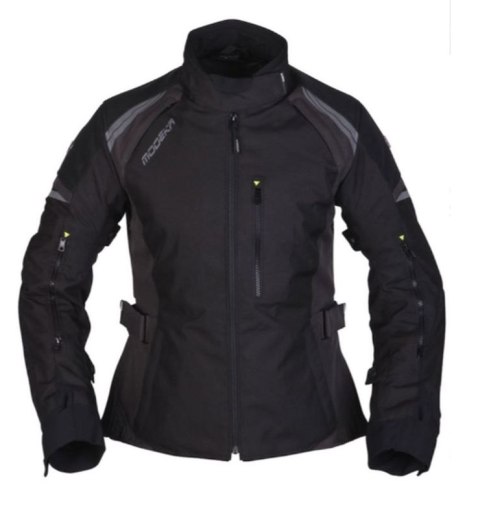 MODEKA PROMOCJA (2022) KURTKA AMBERLY LADY KOLOR KOLOR CZARNY-CIEMNY SZARY ROZMIAR 40