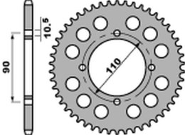 PBR ZĘBATKA TYLNA 901 35 C45 YAMAHA XS 400 '82-'88 (JTR840,35) (ŁAŃC. 530) (STD.-3)