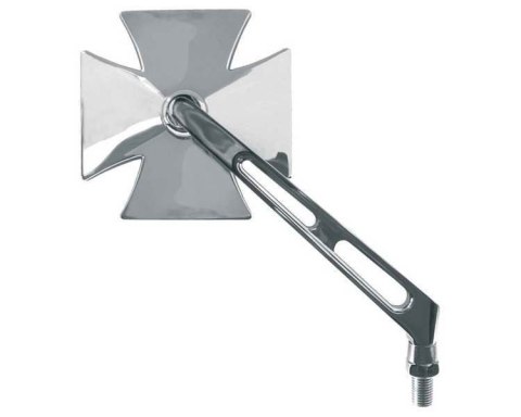 V PARTS (VICMA) LUSTERKO PRAWE, ŚREDNICA GWINTU 10MM, STRONA LEWA/PRAWOSTRONNY, KOLOR CHROMOWANY (E160D)