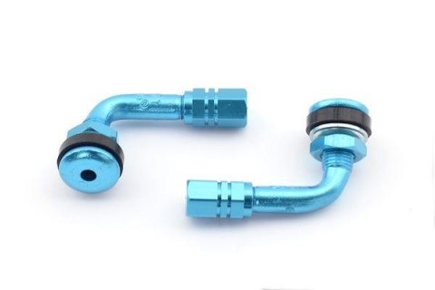 V PARTS (VICMA) ZAWÓR KOŁA WYGIĘTY (KĄTOWY) KOLOR NIEBIESKI (CENA ZA 2 SZT.) (952AZ)