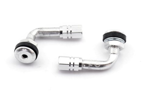 V PARTS (VICMA) ZAWÓR KOŁA WYGIĘTY (KĄTOWY) KOLOR SREBRNY (CENA ZA 2 SZT.) (952PL)