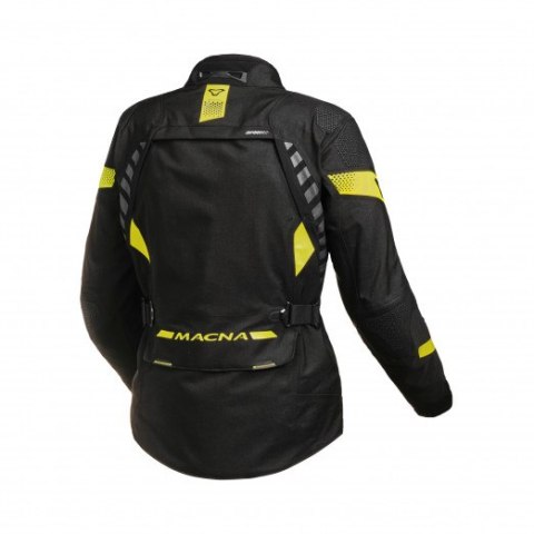 MACNA WYPRZEDAŻ KURTKA (WYPINANE TERMO I FIXED RAINTEX) DAMSKA ULTIMAX LADIES MOTORCYCLE JACKET BLACK/YELLOW KOLOR CZARNY/ŻÓŁTY 