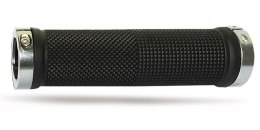 PROGRIP MANETKI PG999 ATV / JET SKI / MTB (22+22MM, DŁ. 120MM) KOLOR CZARNY ZE SREBRNĄ BLOKADĄ LOCK-ON (999-319)