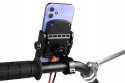 BIKETEC UCHWYT MOTOCYKLOWY Z ŁADOWARKĄ INDUKCYJNĄ USB-C, QUICK CHARGE NA TELEFON MONTOWANY NA KIEROWNICĘ LUB LUSTERKO TYP: R9W-P
