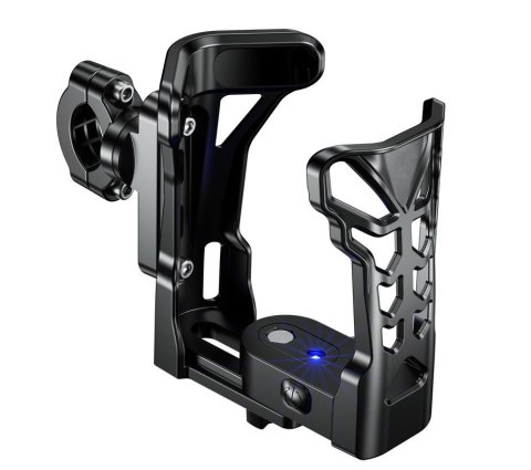 BIKETEC UCHWYT NA BIDON / BUTELKĘ / TERMOS DO MOTOCYKLA, SKUTERA I ROWERU Z DIODĄ LED - UBH2 (NIE ZAWIERA BATERII)