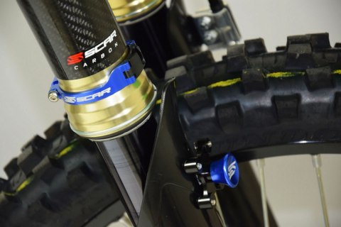 SCAR RACING BLOKADA AMORTYZATORÓW (LAUNCH CONTROL, DO STARTU) PASUJE DO KAYABA YAMAHA YZ 125/250, YZF 250/450 KOLOR NIEBIESKI