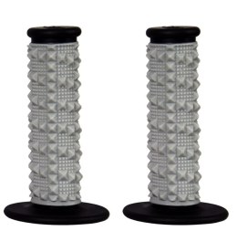 SCAR RACING MANETKI OFF-ROAD (22+25MM) Z WYPUSTKAMI DWUSKŁADNIKOWE KOLOR SZARY/CZARNY