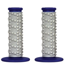 SCAR RACING MANETKI OFF-ROAD (22+25MM) Z WYPUSTKAMI DWUSKŁADNIKOWE KOLOR SZARY/NIEBIESKI