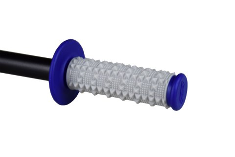 SCAR RACING MANETKI OFF-ROAD (22+25MM) Z WYPUSTKAMI DWUSKŁADNIKOWE KOLOR SZARY/NIEBIESKI