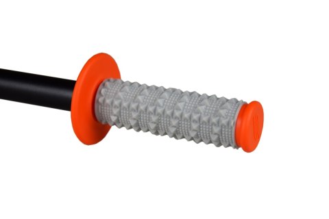 SCAR RACING MANETKI OFF-ROAD (22+25MM) Z WYPUSTKAMI DWUSKŁADNIKOWE KOLOR SZARY/POMARAŃCZOWY