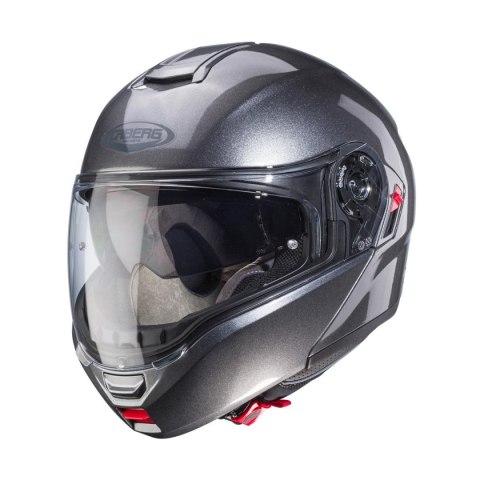 CABERG KASK SZCZĘKOWY FLIP-UP MODEL LEVO X KOLOR SZARY METALIK ROZMIAR L (PINLOCK W ZESTAWIE)