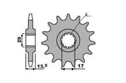 CHT WYPRZEDAŻ ZĘBATKA PRZEDNIA 153 11 FANTIC 200/212/249 (ŁAŃC. 520)