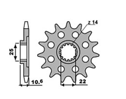 GROSSKOPF WYPRZEDAŻ ZĘBATKA PRZEDNIA MV AUGUSTA 910/920/989/990/1000