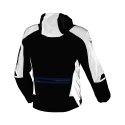 MACNA WYPRZEDAŻ KURTKA Z KAPTUREM ANGLE MOTORCYCLE JACKET BLACK/DARK GREY/BLUE KOLOR CZARNY/GRAFITOWY/NIEBIESKI ROZMIAR L