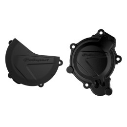 POLISPORT ZESTAW OSŁONA POKRYWY (DEKLA) ALTERNATORA ORAZ OSŁONA POKRYWY SPRZĘGŁA KTM SX/XC 125/150 '16-'18; HUSQVARNA TC 125 '16