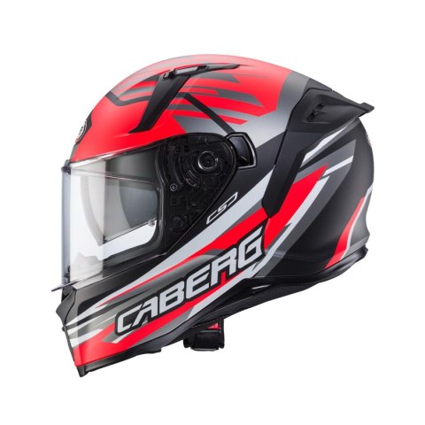 CABERG KASK INTEGRALNY AVALON X KIRA KOLOR CZARNY MAT/SZARY/CZERWONY FLUO ROZMIAR S