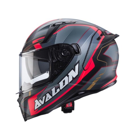 CABERG KASK INTEGRALNY AVALON X OPTIC KOLOR CZARNY MAT/SZARY/CZERWONY ROZMIAR XS