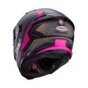 CABERG KASK INTEGRALNY AVALON X OPTIC KOLOR CZARNY MAT/SZARY/FUKSJA (INTENSYWNY ODCIEŃ RÓŻOWEGO) ROZMIAR XS