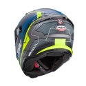 CABERG KASK INTEGRALNY AVALON X OPTIC KOLOR SZARY MAT/NIEBIESKI/ŻÓŁTY FLUO ROZMIAR L