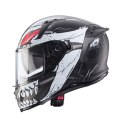 CABERG KASK INTEGRALNY AVALON X PUNK KOLOR SZARY MAT/BIAŁY/CZERWONY ROZMIAR M
