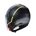 CABERG KASK OTWARTY JET Z BLENDĄ MODEL RIVIERA V4X GEO KOLOR CZARNY MAT/ŻÓŁTY FLUO/SZARY ROZMIAR XXL