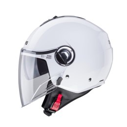 CABERG KASK OTWARTY JET Z BLENDĄ MODEL RIVIERA V4X KOLOR BIAŁY POŁYSK ROZMIAR XL